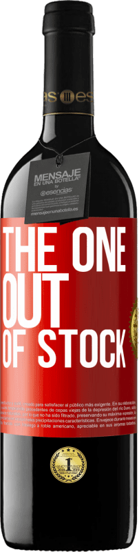 39,95 € Spedizione Gratuita | Vino rosso Edizione RED MBE Riserva The one out of stock Etichetta Rossa. Etichetta personalizzabile Riserva 12 Mesi Raccogliere 2014 Tempranillo