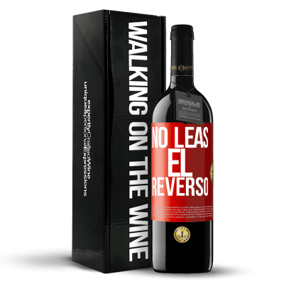 «No leas el reverso» Edición RED MBE Reserva