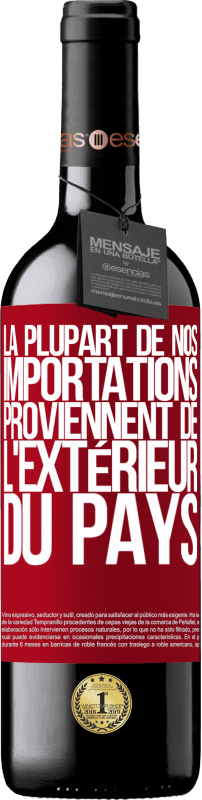 39,95 € Envoi gratuit | Vin rouge Édition RED MBE Réserve La plupart de nos importations proviennent de l'extérieur du pays Étiquette Rouge. Étiquette personnalisable Réserve 12 Mois Récolte 2015 Tempranillo