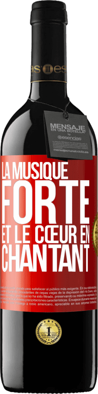 39,95 € Envoi gratuit | Vin rouge Édition RED MBE Réserve La musique forte et le cœur en chantant Étiquette Rouge. Étiquette personnalisable Réserve 12 Mois Récolte 2015 Tempranillo