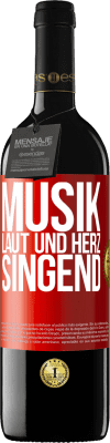 39,95 € Kostenloser Versand | Rotwein RED Ausgabe MBE Reserve Musik laut und Herz singend Rote Markierung. Anpassbares Etikett Reserve 12 Monate Ernte 2014 Tempranillo