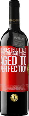 39,95 € Kostenloser Versand | Rotwein RED Ausgabe MBE Reserve Hergestellt 1970, 100% Originalstücke. Aged to perfection Rote Markierung. Anpassbares Etikett Reserve 12 Monate Ernte 2016 Tempranillo