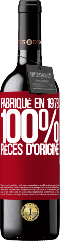 39,95 € Envoi gratuit | Vin rouge Édition RED MBE Réserve Fabriqué en 1978. 100% pièces d'origine Étiquette Rouge. Étiquette personnalisable Réserve 12 Mois Récolte 2015 Tempranillo