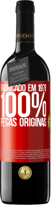 39,95 € Envio grátis | Vinho tinto Edição RED MBE Reserva Fabricado em 1978. 100% peças originais Etiqueta Vermelha. Etiqueta personalizável Reserva 12 Meses Colheita 2015 Tempranillo