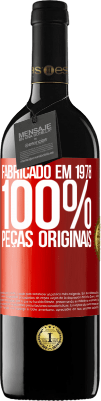 39,95 € Envio grátis | Vinho tinto Edição RED MBE Reserva Fabricado em 1978. 100% peças originais Etiqueta Vermelha. Etiqueta personalizável Reserva 12 Meses Colheita 2016 Tempranillo
