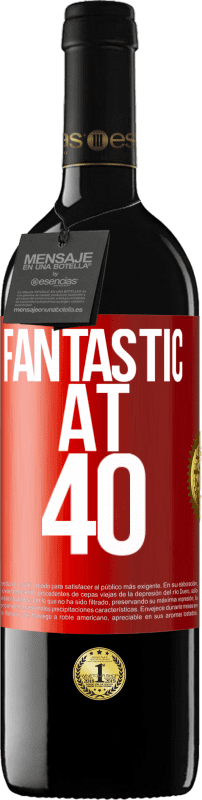 39,95 € Free Shipping | Red Wine RED Edition MBE Reserve Fantastic at 40 Red Label. Customizable label Reserve 12 Months Harvest 2014 Tempranillo