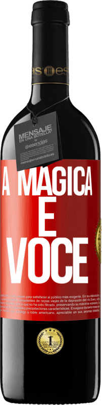 39,95 € Envio grátis | Vinho tinto Edição RED MBE Reserva A mágica é você Etiqueta Vermelha. Etiqueta personalizável Reserva 12 Meses Colheita 2014 Tempranillo