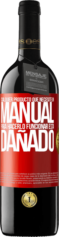 39,95 € Envío gratis | Vino Tinto Edición RED MBE Reserva Cualquier producto que necesite un manual para hacerlo funcionar, está dañado Etiqueta Roja. Etiqueta personalizable Reserva 12 Meses Cosecha 2014 Tempranillo