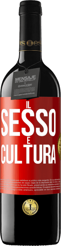 39,95 € Spedizione Gratuita | Vino rosso Edizione RED MBE Riserva Il sesso è cultura Etichetta Rossa. Etichetta personalizzabile Riserva 12 Mesi Raccogliere 2014 Tempranillo