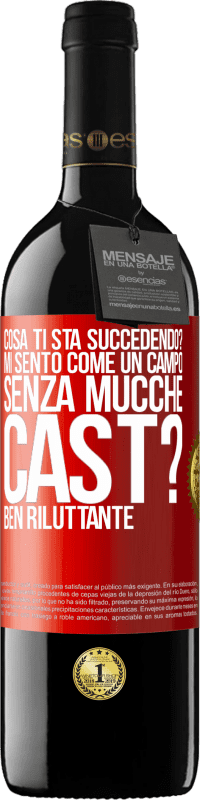 39,95 € Spedizione Gratuita | Vino rosso Edizione RED MBE Riserva Cosa ti sta succedendo? Mi sento come un campo senza mucche. Cast? Ben riluttante Etichetta Rossa. Etichetta personalizzabile Riserva 12 Mesi Raccogliere 2014 Tempranillo