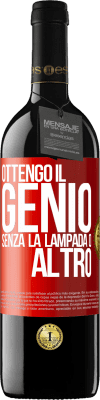 39,95 € Spedizione Gratuita | Vino rosso Edizione RED MBE Riserva Ottengo il genio senza la lampada o altro Etichetta Rossa. Etichetta personalizzabile Riserva 12 Mesi Raccogliere 2015 Tempranillo