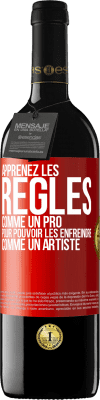 39,95 € Envoi gratuit | Vin rouge Édition RED MBE Réserve Apprenez les règles comme un pro pour pouvoir les enfreindre comme un artiste Étiquette Rouge. Étiquette personnalisable Réserve 12 Mois Récolte 2014 Tempranillo