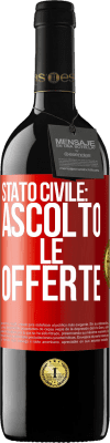 39,95 € Spedizione Gratuita | Vino rosso Edizione RED MBE Riserva Stato civile: ascolto le offerte Etichetta Rossa. Etichetta personalizzabile Riserva 12 Mesi Raccogliere 2016 Tempranillo