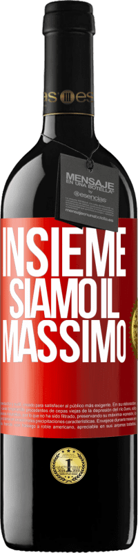 39,95 € Spedizione Gratuita | Vino rosso Edizione RED MBE Riserva Insieme siamo il massimo Etichetta Rossa. Etichetta personalizzabile Riserva 12 Mesi Raccogliere 2014 Tempranillo