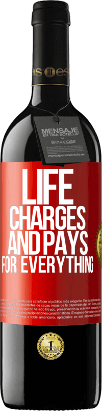 39,95 € Free Shipping | Red Wine RED Edition MBE Reserve Life charges and pays for everything Red Label. Customizable label Reserve 12 Months Harvest 2015 Tempranillo