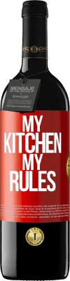 39,95 € Бесплатная доставка | Красное вино Издание RED MBE Бронировать Моя кухня, мои правила Красная метка. Настраиваемая этикетка Бронировать 12 Месяцы Урожай 2015 Tempranillo