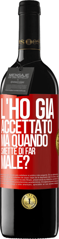 39,95 € Spedizione Gratuita | Vino rosso Edizione RED MBE Riserva L'ho già accettato, ma quando smette di far male? Etichetta Rossa. Etichetta personalizzabile Riserva 12 Mesi Raccogliere 2014 Tempranillo