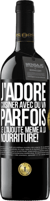 39,95 € Envoi gratuit | Vin rouge Édition RED MBE Réserve J'adore cuisiner avec du vin. Parfois je l'ajoute même à la nourriture! Étiquette Noire. Étiquette personnalisable Réserve 12 Mois Récolte 2014 Tempranillo