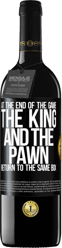 39,95 € Free Shipping | Red Wine RED Edition MBE Reserve At the end of the game, the king and the pawn return to the same box Black Label. Customizable label Reserve 12 Months Harvest 2015 Tempranillo