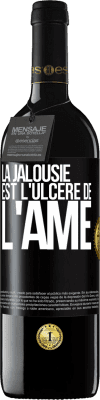 39,95 € Envoi gratuit | Vin rouge Édition RED MBE Réserve La jalousie est l'ulcère de l'âme Étiquette Noire. Étiquette personnalisable Réserve 12 Mois Récolte 2015 Tempranillo