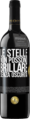 39,95 € Spedizione Gratuita | Vino rosso Edizione RED MBE Riserva Le stelle non possono brillare senza oscurità Etichetta Nera. Etichetta personalizzabile Riserva 12 Mesi Raccogliere 2014 Tempranillo