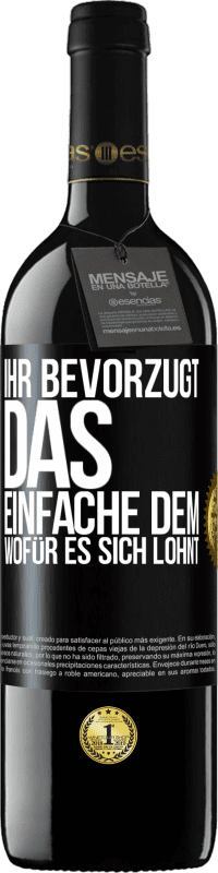 39,95 € Kostenloser Versand | Rotwein RED Ausgabe MBE Reserve Ihr bevorzugt das Einfache dem, wofür es sich lohnt Schwarzes Etikett. Anpassbares Etikett Reserve 12 Monate Ernte 2016 Tempranillo