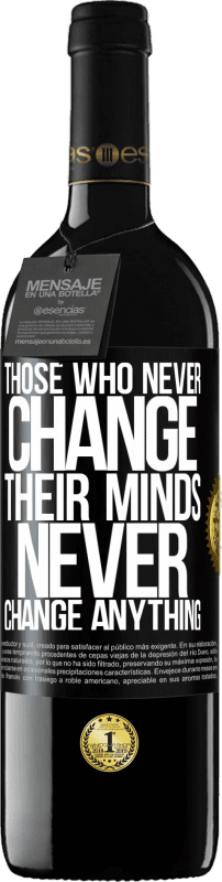 39,95 € 免费送货 | 红酒 RED版 MBE 预订 那些永远不会改变主意的人 黑标. 可自定义的标签 预订 12 个月 收成 2016 Tempranillo