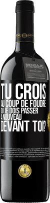 39,95 € Envoi gratuit | Vin rouge Édition RED MBE Réserve Tu crois au coup de foudre ou je dois passer à nouveau devant toi? Étiquette Noire. Étiquette personnalisable Réserve 12 Mois Récolte 2016 Tempranillo