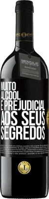 39,95 € Envio grátis | Vinho tinto Edição RED MBE Reserva Muito álcool é prejudicial aos seus segredos Etiqueta Preta. Etiqueta personalizável Reserva 12 Meses Colheita 2014 Tempranillo