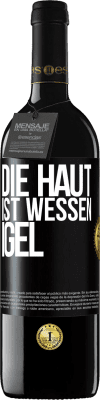 39,95 € Kostenloser Versand | Rotwein RED Ausgabe MBE Reserve Die Haut ist wessen Igel Schwarzes Etikett. Anpassbares Etikett Reserve 12 Monate Ernte 2015 Tempranillo