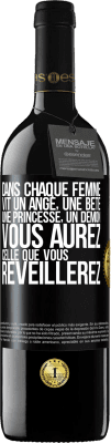 39,95 € Envoi gratuit | Vin rouge Édition RED MBE Réserve Dans chaque femme vit un ange, une bête ,une princesse, un démon. Vous aurez celle que vous réveillerez. Étiquette Noire. Étiquette personnalisable Réserve 12 Mois Récolte 2015 Tempranillo