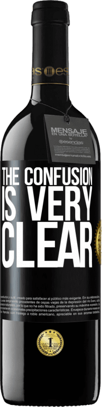 39,95 € Free Shipping | Red Wine RED Edition MBE Reserve The confusion is very clear Black Label. Customizable label Reserve 12 Months Harvest 2016 Tempranillo
