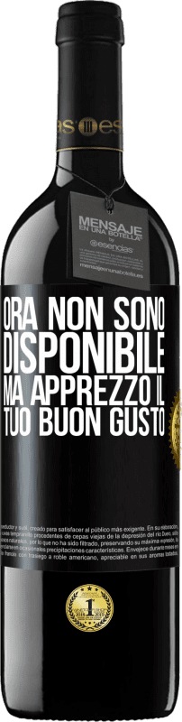 39,95 € Spedizione Gratuita | Vino rosso Edizione RED MBE Riserva Ora non sono disponibile, ma apprezzo il tuo buon gusto Etichetta Nera. Etichetta personalizzabile Riserva 12 Mesi Raccogliere 2015 Tempranillo