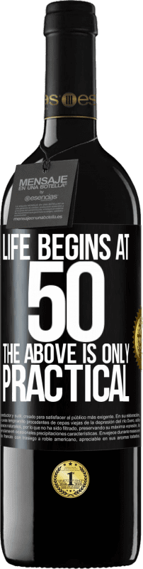 39,95 € Free Shipping | Red Wine RED Edition MBE Reserve Life begins at 50, the above is only practical Black Label. Customizable label Reserve 12 Months Harvest 2015 Tempranillo