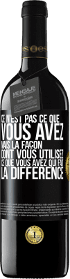 39,95 € Envoi gratuit | Vin rouge Édition RED MBE Réserve Ce n'est pas ce que vous avez, mais la façon dont vous utilisez ce que vous avez qui fait la différence Étiquette Noire. Étiquette personnalisable Réserve 12 Mois Récolte 2015 Tempranillo