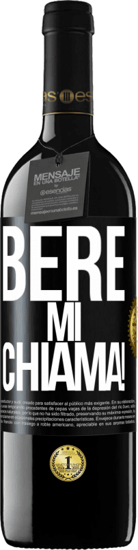 39,95 € Spedizione Gratuita | Vino rosso Edizione RED MBE Riserva bere mi chiama! Etichetta Nera. Etichetta personalizzabile Riserva 12 Mesi Raccogliere 2015 Tempranillo