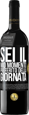 39,95 € Spedizione Gratuita | Vino rosso Edizione RED MBE Riserva Sei il mio momento preferito della giornata Etichetta Nera. Etichetta personalizzabile Riserva 12 Mesi Raccogliere 2016 Tempranillo