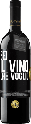 39,95 € Spedizione Gratuita | Vino rosso Edizione RED MBE Riserva Sei il vino che voglio Etichetta Nera. Etichetta personalizzabile Riserva 12 Mesi Raccogliere 2016 Tempranillo