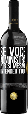 39,95 € Envio grátis | Vinho tinto Edição RED MBE Reserva Se você administra por si mesmo, entendeu tudo Etiqueta Preta. Etiqueta personalizável Reserva 12 Meses Colheita 2014 Tempranillo