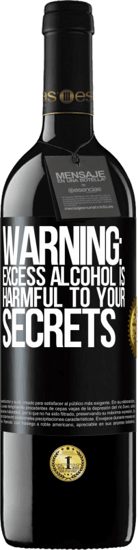 39,95 € Free Shipping | Red Wine RED Edition MBE Reserve Warning: Excess alcohol is harmful to your secrets Black Label. Customizable label Reserve 12 Months Harvest 2015 Tempranillo