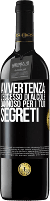 39,95 € Spedizione Gratuita | Vino rosso Edizione RED MBE Riserva Avvertenza: l'eccesso di alcol è dannoso per i tuoi segreti Etichetta Nera. Etichetta personalizzabile Riserva 12 Mesi Raccogliere 2014 Tempranillo