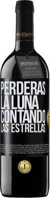 39,95 € Envío gratis | Vino Tinto Edición RED MBE Reserva Perderás la luna contando las estrellas Etiqueta Negra. Etiqueta personalizable Reserva 12 Meses Cosecha 2014 Tempranillo