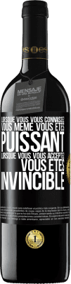 39,95 € Envoi gratuit | Vin rouge Édition RED MBE Réserve Lorsque vous vous connaissez vous même vous êtes puissant. Lorsque vous vous acceptez vous êtes invincible Étiquette Noire. Étiquette personnalisable Réserve 12 Mois Récolte 2014 Tempranillo