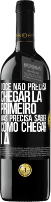 39,95 € Envio grátis | Vinho tinto Edição RED MBE Reserva Você não precisa chegar lá primeiro, mas precisa saber como chegar lá Etiqueta Preta. Etiqueta personalizável Reserva 12 Meses Colheita 2014 Tempranillo