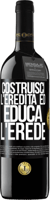 39,95 € Spedizione Gratuita | Vino rosso Edizione RED MBE Riserva Costruisci l'eredità ed educa l'erede Etichetta Nera. Etichetta personalizzabile Riserva 12 Mesi Raccogliere 2014 Tempranillo