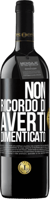 39,95 € Spedizione Gratuita | Vino rosso Edizione RED MBE Riserva Non ricordo di averti dimenticato Etichetta Nera. Etichetta personalizzabile Riserva 12 Mesi Raccogliere 2015 Tempranillo