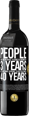 39,95 € Free Shipping | Red Wine RED Edition MBE Reserve People have no patience to build a business in 3 years. But he has patience to go to a job for 40 years Black Label. Customizable label Reserve 12 Months Harvest 2015 Tempranillo