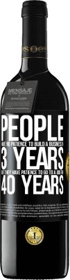39,95 € Free Shipping | Red Wine RED Edition MBE Reserve People have no patience to build a business in 3 years. But he has patience to go to a job for 40 years Black Label. Customizable label Reserve 12 Months Harvest 2016 Tempranillo