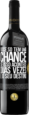 39,95 € Envio grátis | Vinho tinto Edição RED MBE Reserva Você só tem uma chance. Se isso acontece duas vezes, é o seu destino Etiqueta Preta. Etiqueta personalizável Reserva 12 Meses Colheita 2016 Tempranillo