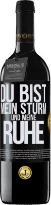 39,95 € Kostenloser Versand | Rotwein RED Ausgabe MBE Reserve Du bist mein Sturm und meine Ruhe Schwarzes Etikett. Anpassbares Etikett Reserve 12 Monate Ernte 2015 Tempranillo